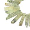 Natural Prehnite Beads Strands G-R419-19-1
