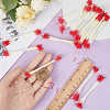 Rope with Plaster Artificial Fzlower Core for Hairpin Accessories DIY-WH20010-10A-3