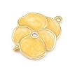 Brass Enamel Connector Charms KK-L275-57G-02-2