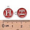 Platinum Plated Alloy Enamel Charms LS-ENAM-S118-03H-P-3