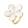 304 Stainless Steel Enamel Cuff Open Rings SA-CBA369F-04G-02-4