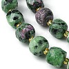 Natural Ruby in Zoisite Beads Strands G-Q010-A02-01-4