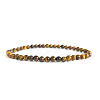 4mm Round Natural Tiger Eye Beads Bracelet for Men LS-KG3069-34-1