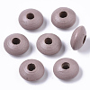 Dyed Natural Beech Wood Beads WOOD-T015-43D-1