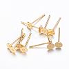 Stud Earring Findings KK-C2904-G-1
