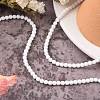 Synthetic White Agate Beads Strands G-D419-4mm-01-5
