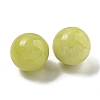 Natural Lemon Jade Round Ball Figurines Statues for Home Office Desktop Decoration G-P532-02A-17-2