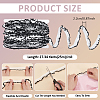 25M Nylon with Spandex Lace Wrinkle Ribbon OCOR-BC0009-48B-2