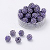 Polymer Clay Rhinestone Beads RB-H258-HD8mm-539-1