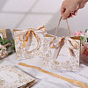 Floral Printed Paper Gift Tote Bags ABAG-WH0044-82C-3