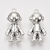 Tibetan Style Alloy Pendants X-TIBEP-T009-42AS-RS-2