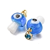 Handmade Lampwork Pendants LAMP-S069-06G-07-2