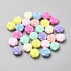 Opaque Acrylic Beads MACR-WH20003-18A-1