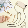 2Pcs 2 Colors Adjustable Alloy Wheat Chain Bag Handles FIND-CN0001-66-3