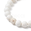 Daisy Alloy Enamel Charm Bracelets BJEW-JB12412-4