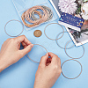 45Pcs 3 Colors Minimalist Spring Chains Stretch Bracelets Set TWIR-SC0001-02-3
