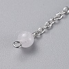 Platinum Tone Brass Crystal Cone Hexagonal Pointed Dowsing Pendulums X-MAK-M015-01I-6