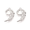 304 Stainless Steel Pendant Cabochon Settings STAS-N114-28P-1