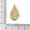 Rack Plating Brass Micro Pave Clear Cubic Zirconia Pendants KK-H474-18G-01-3