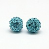 Polymer Clay Rhinestone Beads X-RB-A053-6mm-03-1