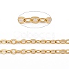 Brass Flat Oval Cable Chains CHC025Y-01-G-3
