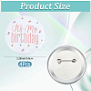 4Pcs It's My Birthday Tinplate Brooches JEWB-CN0001-12A-2
