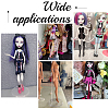 Transparent Plastic Adjustable Doll Standing Bracket AJEW-WH0312-72-6