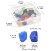 32Pcs 8 Colors Transparent Frosted Glass Beads Strands GLAA-FS0001-60-5