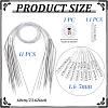 11Pcs Stainless Steel Circular Knitting Needles SENE-WR0001-03-2