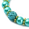 Glass Imitation Pearl Beaded Bracelets for Women BJEW-JB10034-03-3