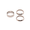 3Pcs 316 Stainless Steel Grooved Finger Ring Settings FIND-WH0105-09C-P-2