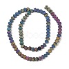 Electroplated Natural Lava Rock Beads Strands G-Q1009-G01-02C-2