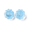 Transparent Spray Painted Glass Beads GLAA-I050-06G-2