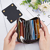 2Pcs 2 Colors Wide Imitation Leather Cable Keepers AJEW-GF0006-46-7