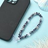Rondelle Glass & Polymer Clay Rhinestone Beads Phone Hand Strap Chains HJEW-YW0001-05A-5