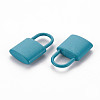 Spray Painted Alloy Pendants PALLOY-Q433-031B-RS-2