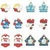 30Pcs 6 Styles Mother's Day Alloy Enamel Pendants ENAM-SZ0003-47-1