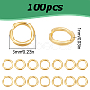100Pcs 304 Stainless Steel Open Jump Rings STAS-LP0001-38G-04-2