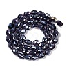 Transparent Electroplate Glass Beads Strands EGLA-N013-T8mm-B06-2