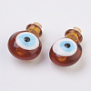 Handmade Lampwork Perfume Bottle Pendants LAMP-P044-H-2