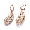 (Jewelry Parties Factory Sale)Brass Micro Pave Cubic Zirconia Jewelry Sets SJEW-F189-15KCG-4