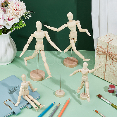 Unfinished Blank Wooden Puppet DIY-OC0002-26-1