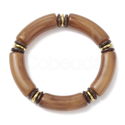 Acrylic Beaded Stretch Bracelets for Women BJEW-JB12151-01-1