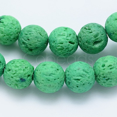 Natural Lava Rock Beads Strands G-F531-6mm-G07-1