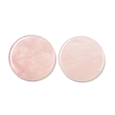 Natural Rose Quartz Pendants G-B071-01G-1