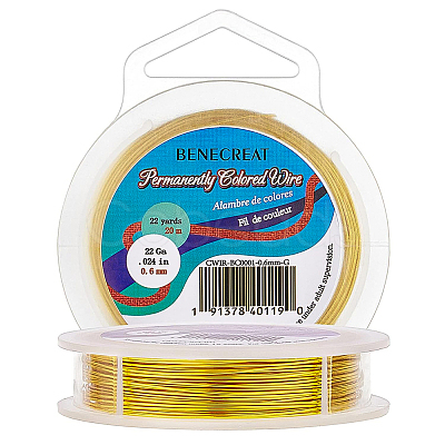 Round Craft Copper Wire CWIR-BC0001-0.6mm-G-1