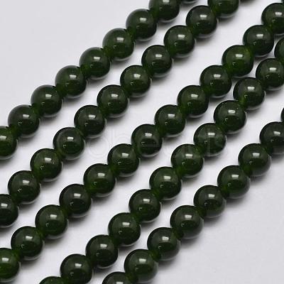 Natural & Dyed Malaysia Jade Bead Strands G-A146-6mm-A28-1