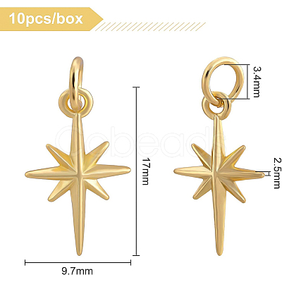 10Pcs Brass Pendants KK-BC0004-96-1