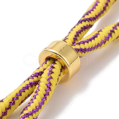 Nylon Cord Silder Bracelets MAK-C003-03G-04-1