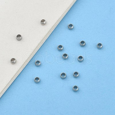 Non-Tarnish 304 Stainless Steel Crimp Beads LS-X-STAS-R065-31-1